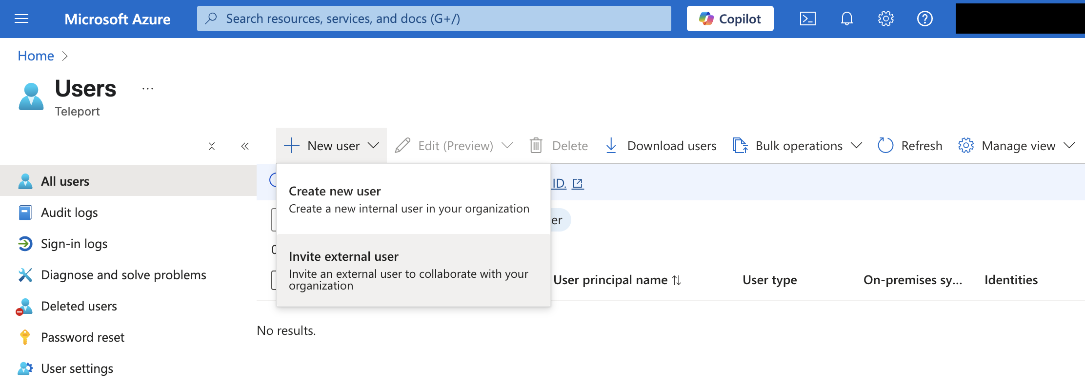 Invite External User